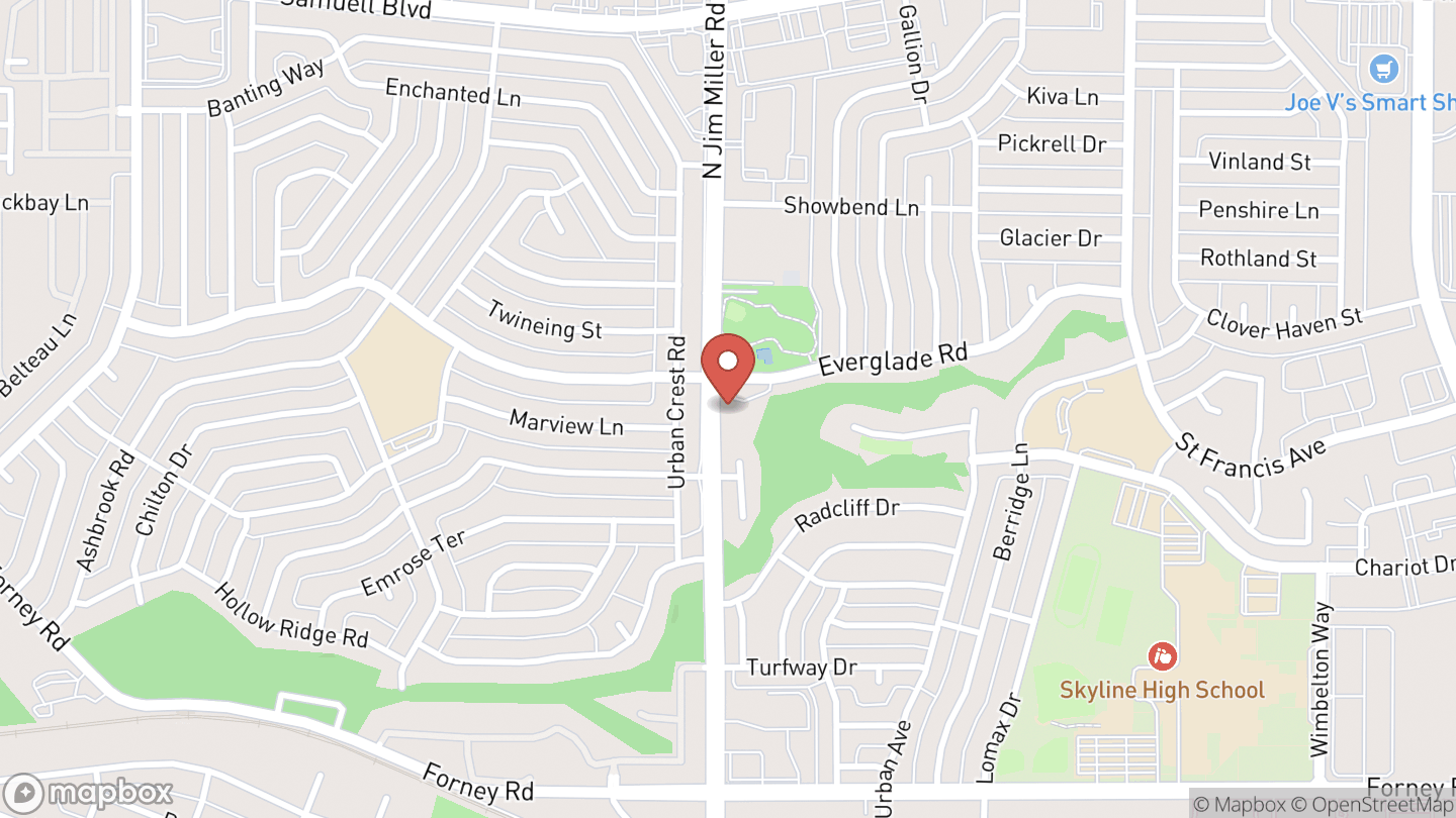 Map showing the location of IntelliChoice Math Tutoring