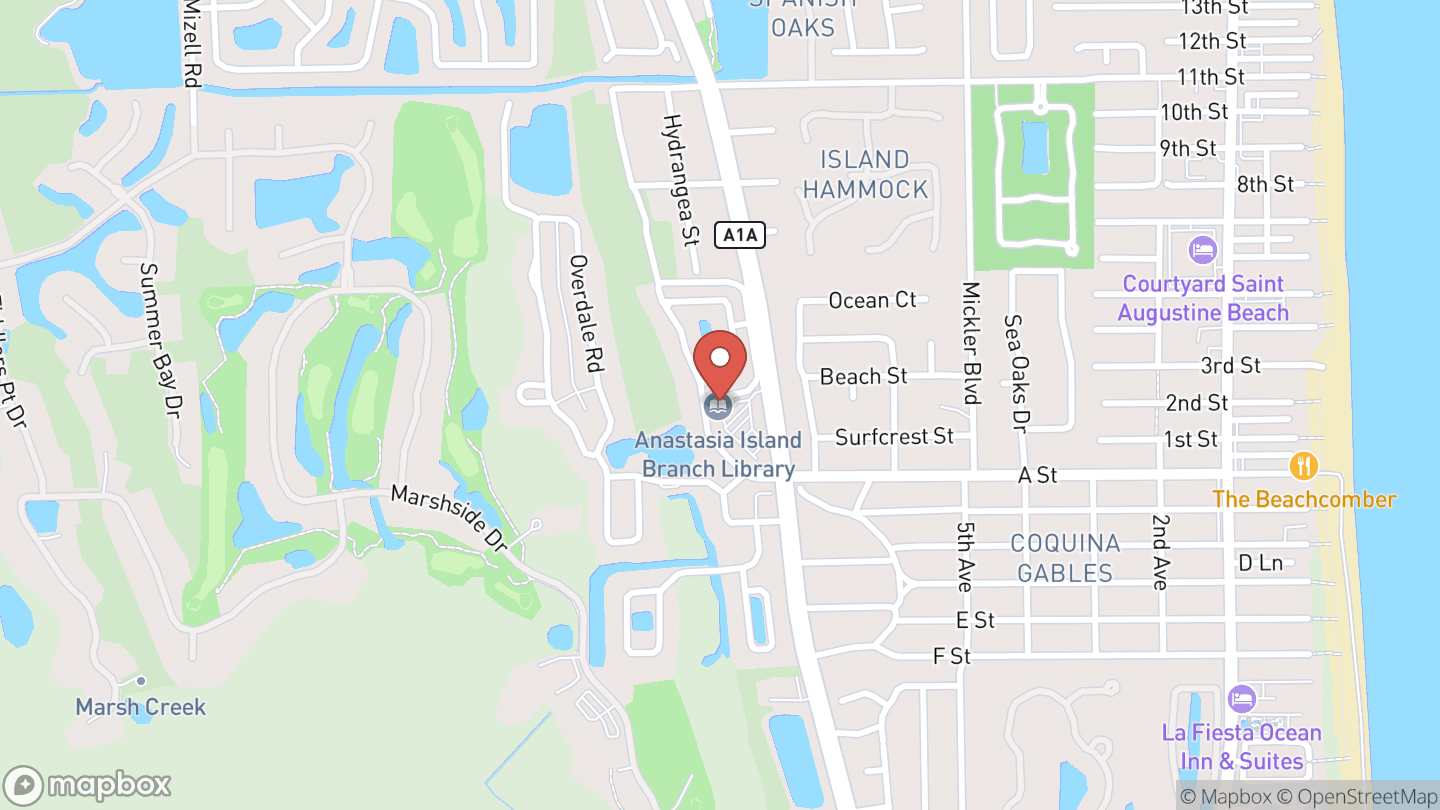 Map showing the location of Tech Help with David