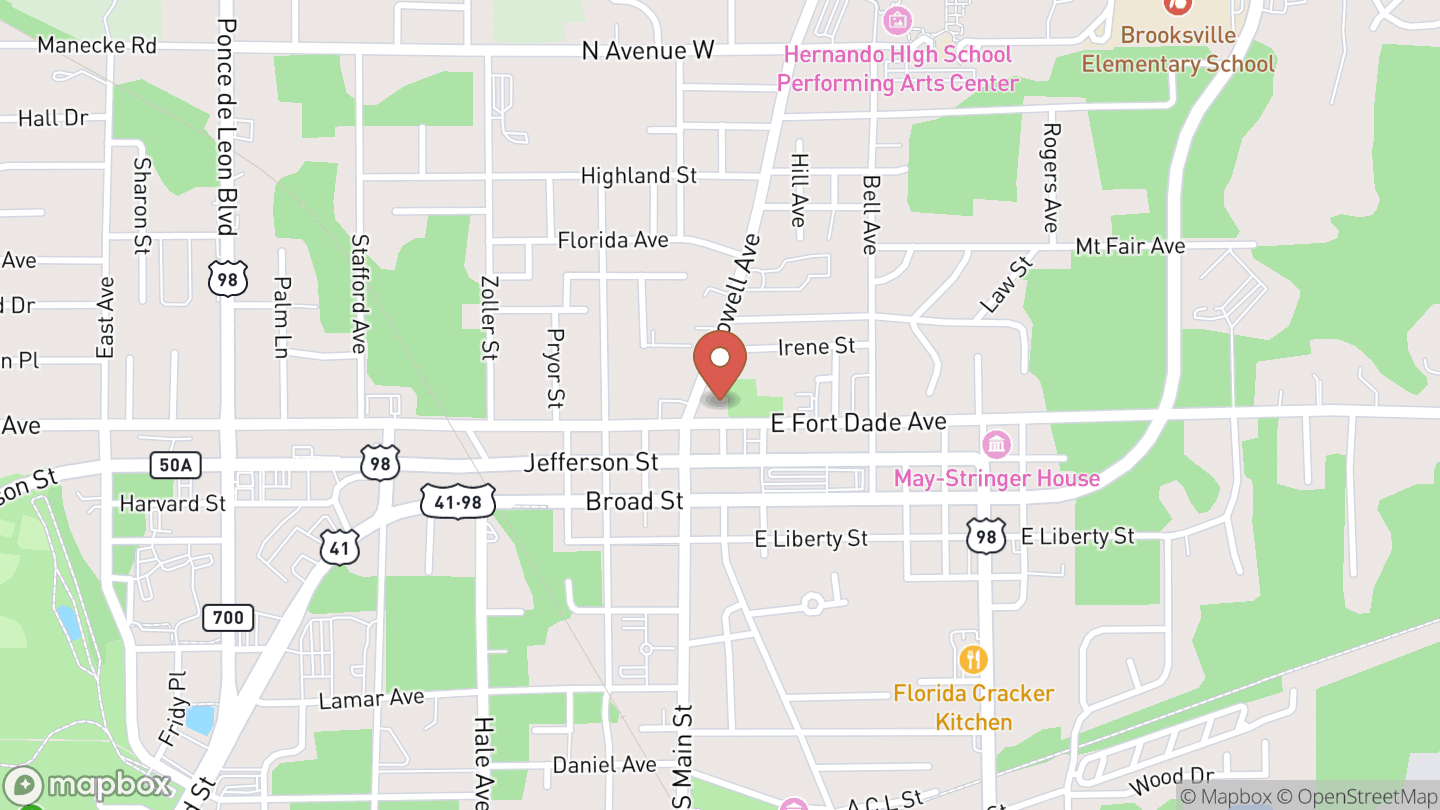 Map showing the location of Toddler Storytime @ Main Library