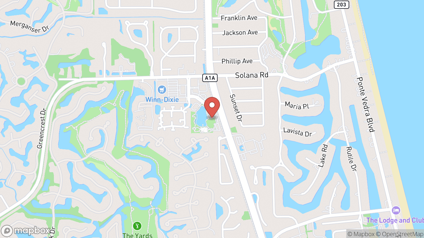 Map showing the location of Paws and Read with Belle