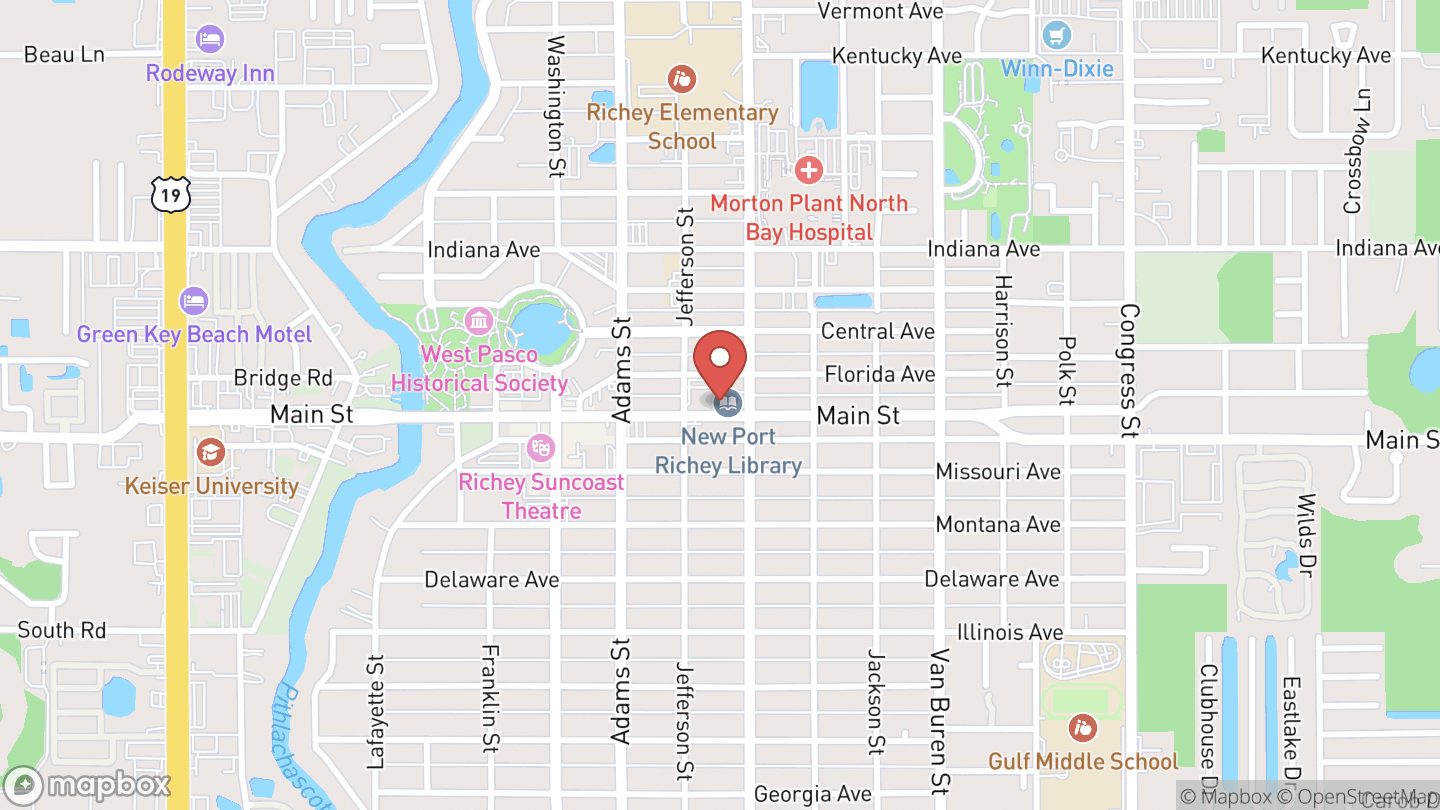 Map showing the location of Homeschoolers: Monday Meetup