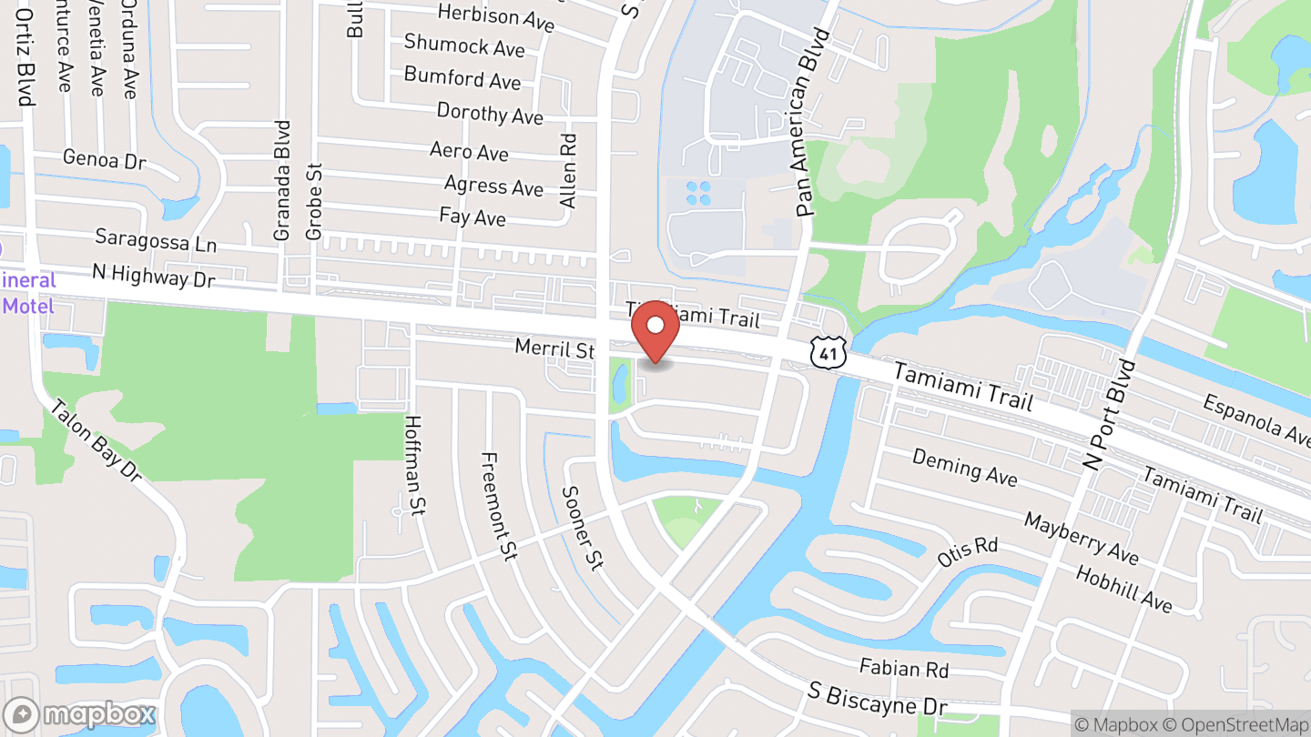 Map showing the location of Teen Advisory Board