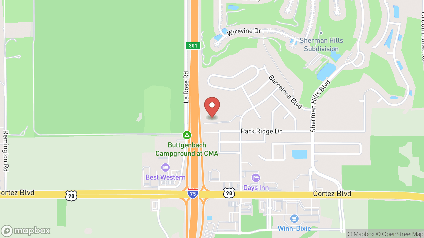 Map showing the location of New Year's Eve Party in a Bag @ East Hernando Branch