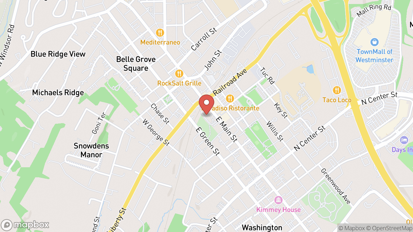 Map showing the location of Exploration Commons