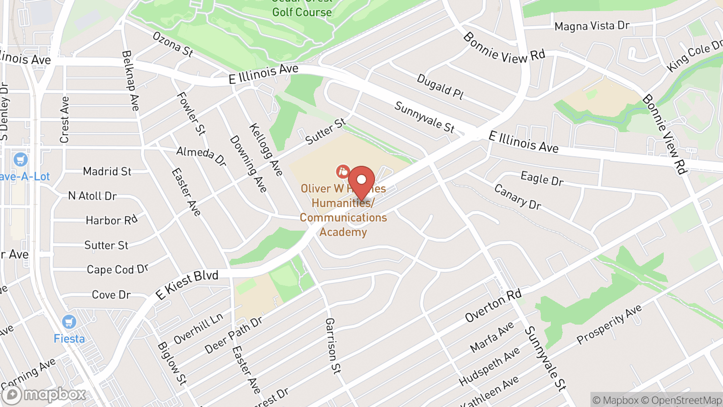 Map showing the location of Crowning the Future: Braiding & Head Wrapping Camp
