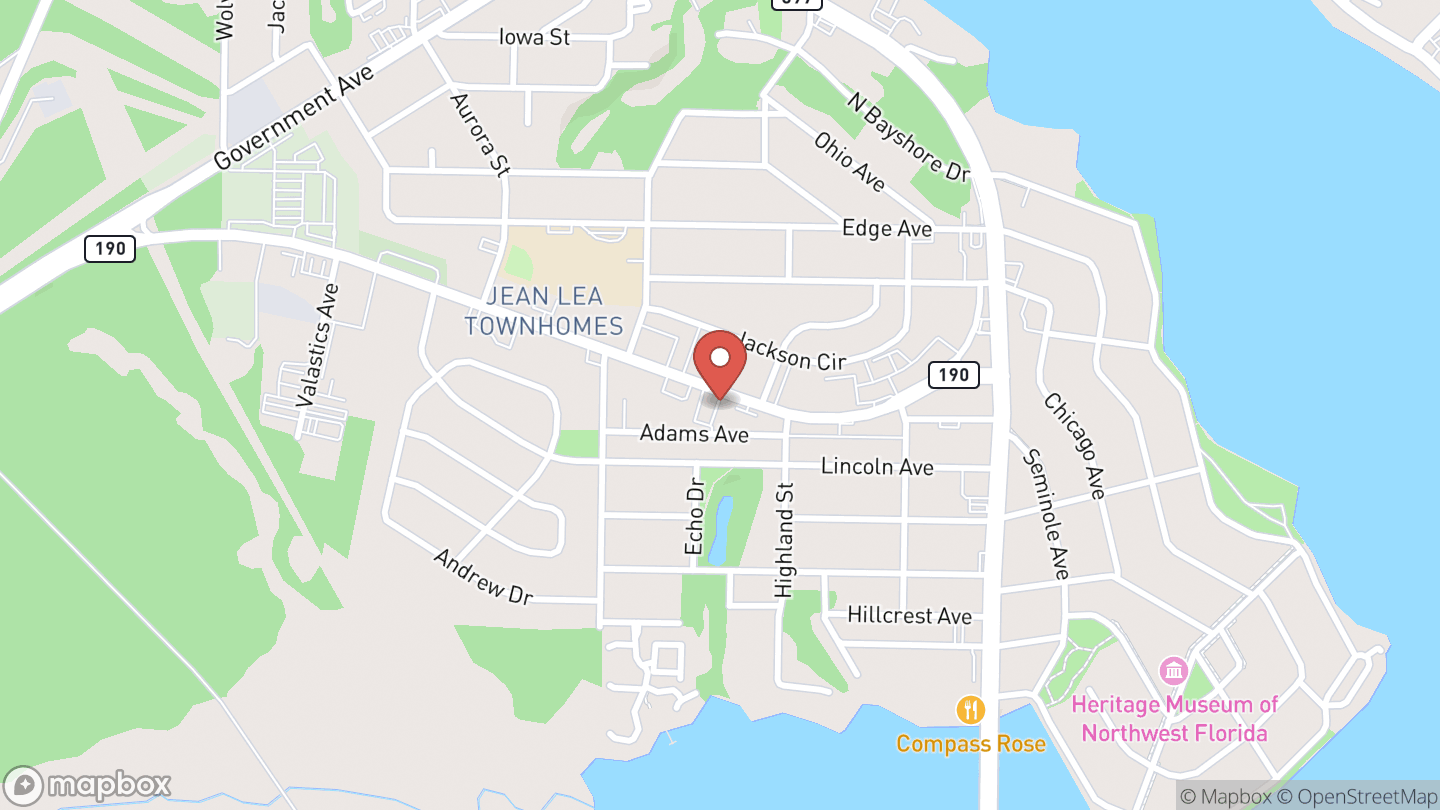 Map showing the location of Art at the Library