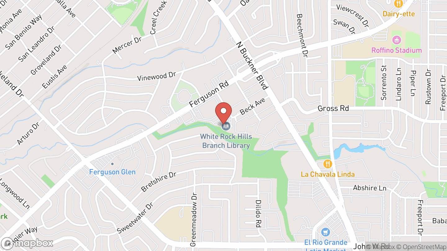 Map showing the location of Pajama Storytime