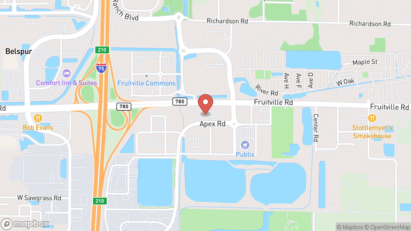 Map showing the location of Knit and Crocheting Group
