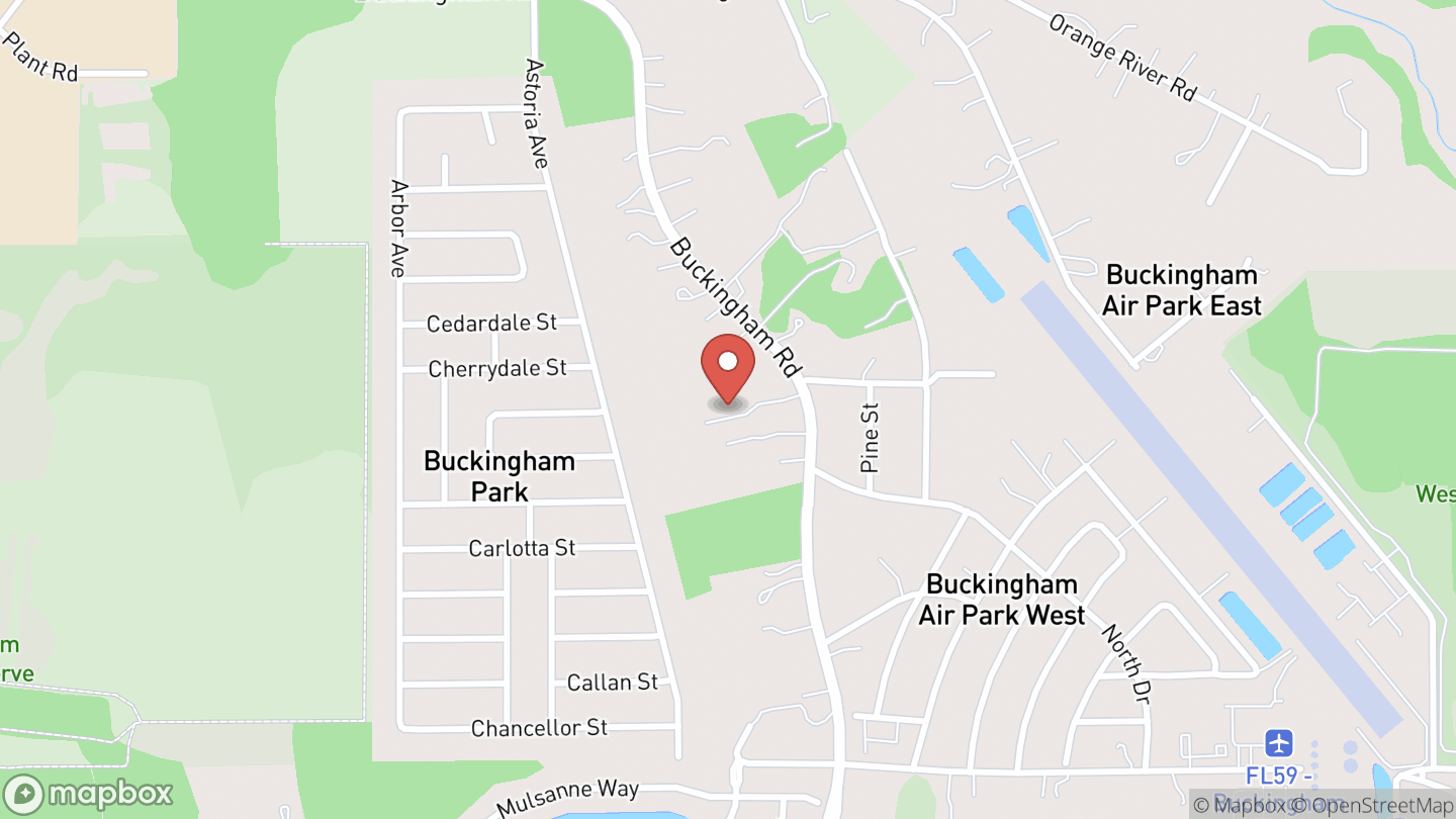 Map showing the location of The Barn at Smith Acres