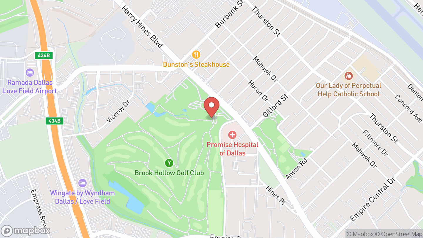 Map showing the location of Grauwyler Park Branch