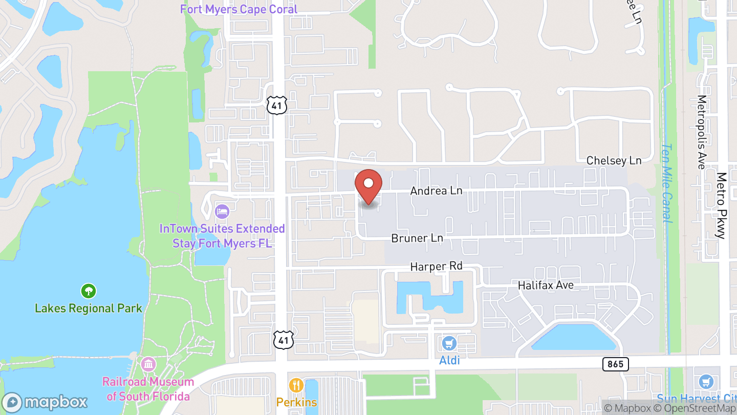 Map showing the location of Spinz