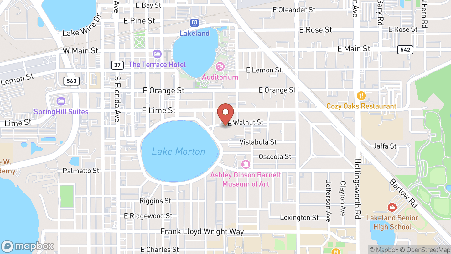 Map showing the location of Florida Children's Museum