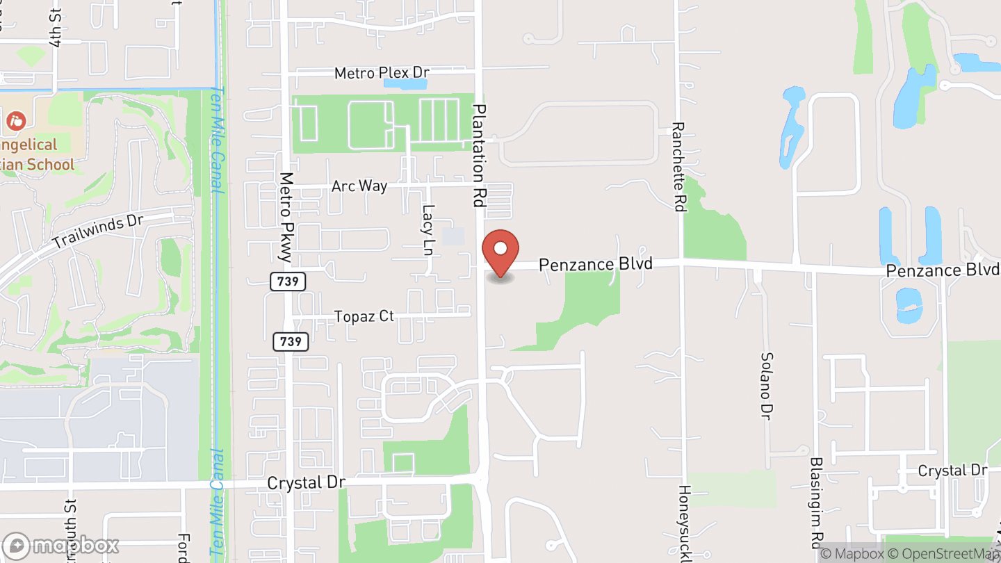 Map showing the location of Beginner Woodworking - Fort Myers, Junior Woodwrights (Ages 6-11)