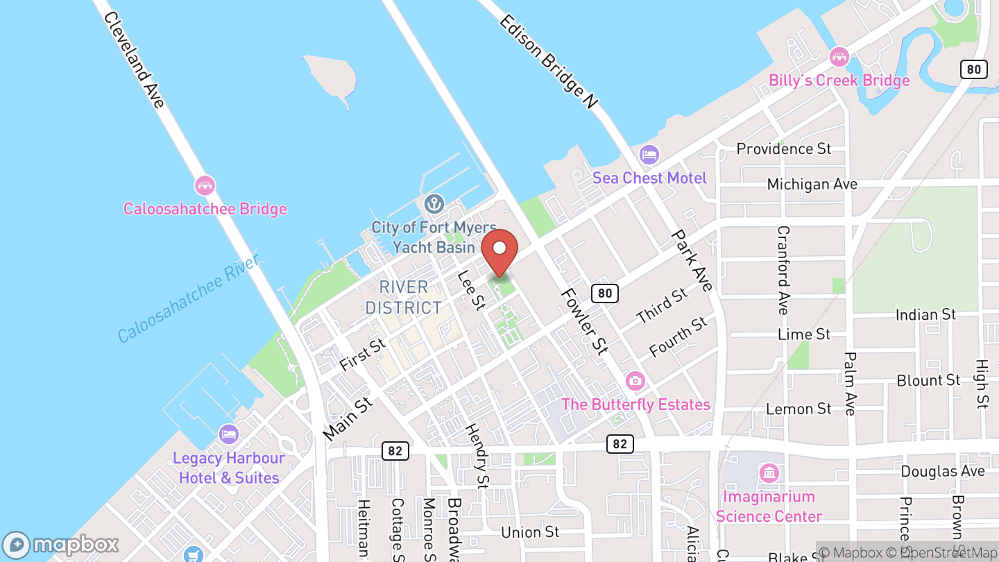 Map showing the location of D&D for Teens