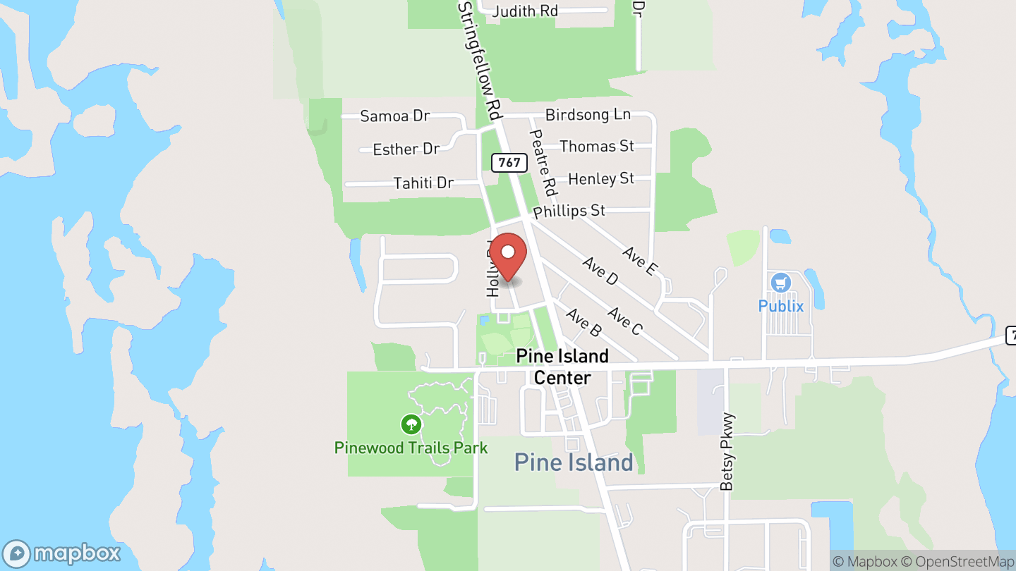 Map showing the location of Fall Fest