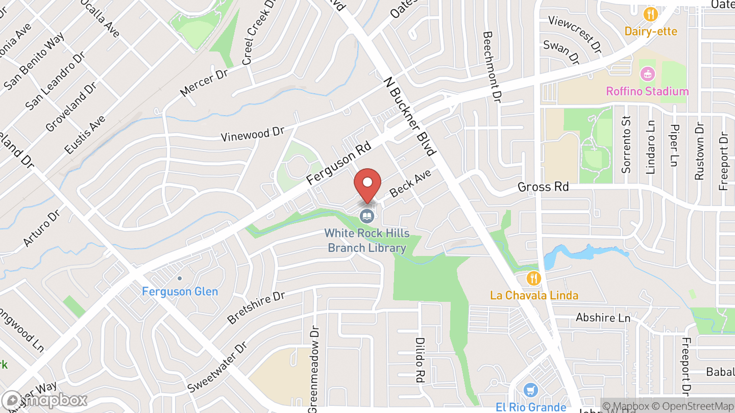 Map showing the location of Pajama Storytime
