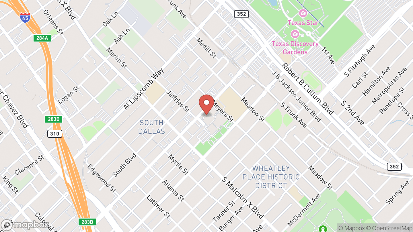 Map showing the location of Bedtime Storytime