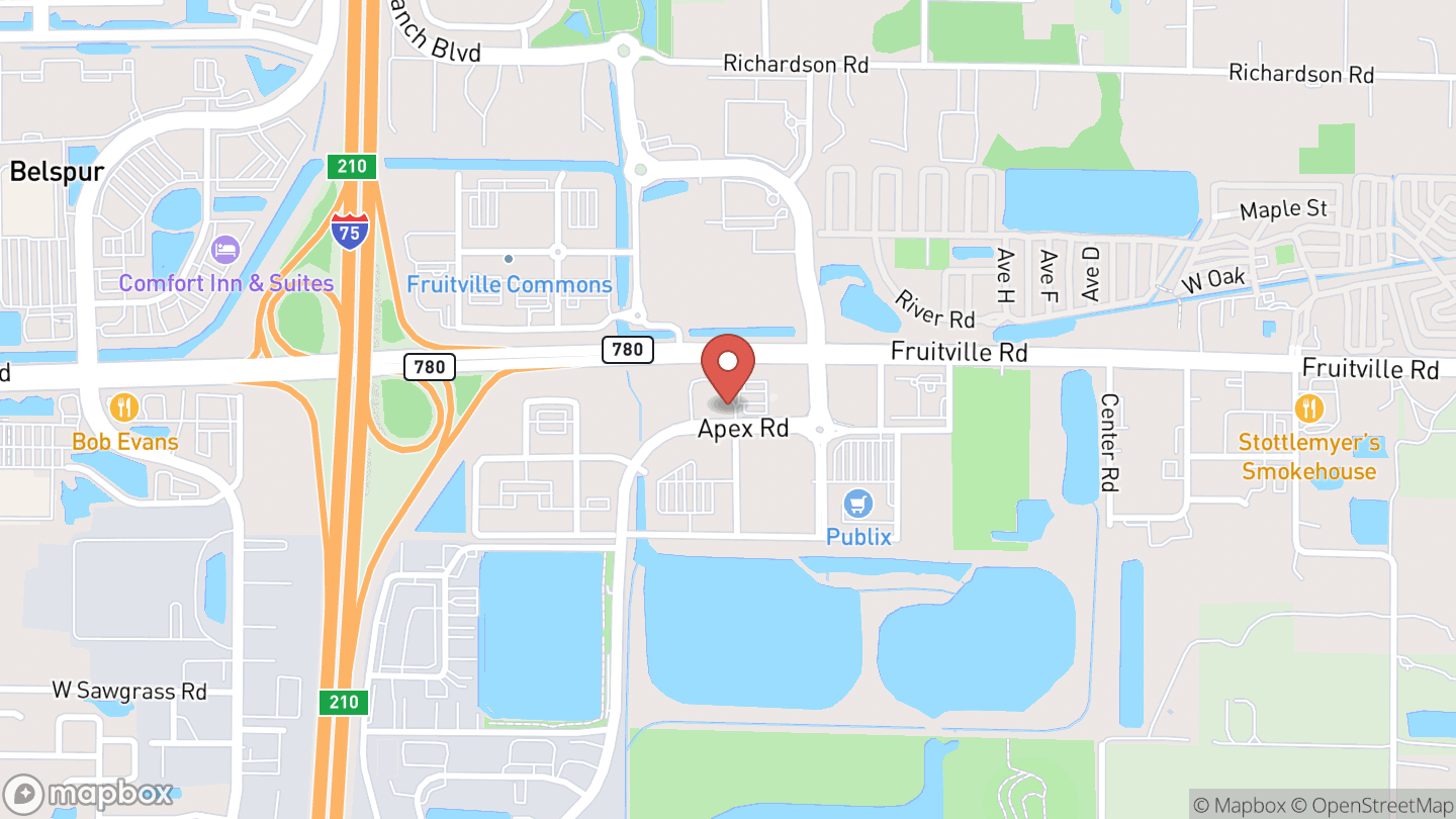 Map showing the location of Knit and Crocheting Group