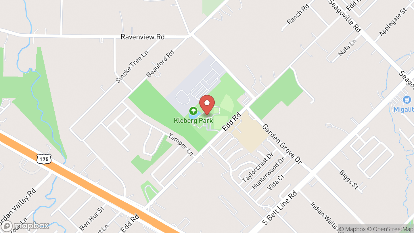 Map showing the location of Kleberg-Rylie Branch at Kleberg-Rylie Recreation Center