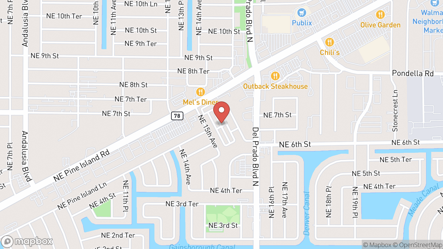 Map showing the location of Scribes and Scholars 