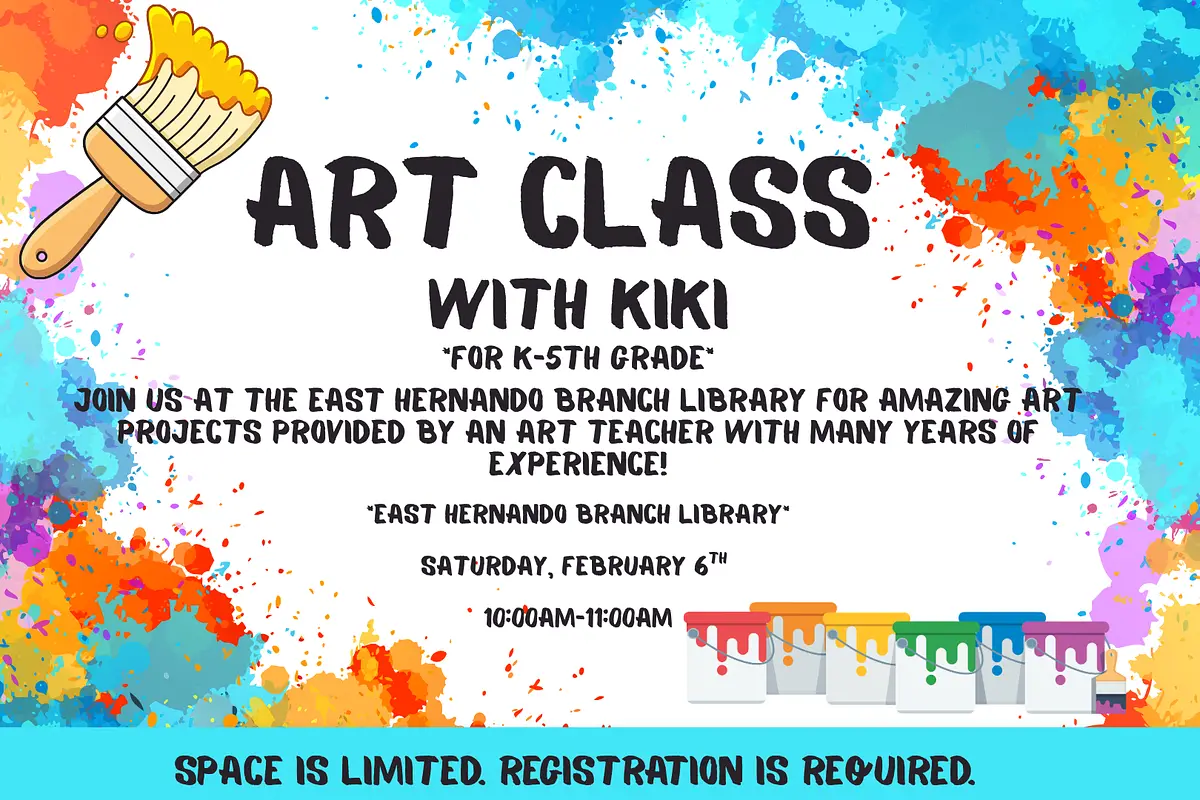Art Class with Kiki @ East Hernando Branch