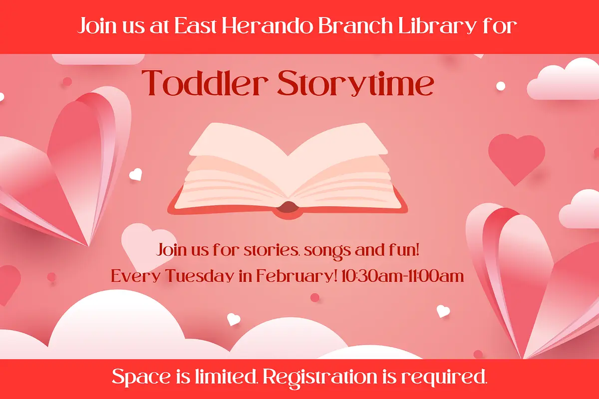 Toddler Storytime @ East Hernando Branch