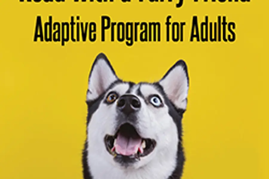 Read with a Furry Friend: Adaptive Program for Adults at Mount Airy Branch