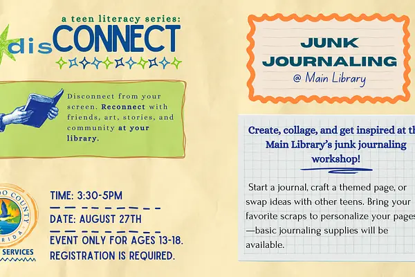 disCONNECT: A Teen Literacy Series (Junk Journal) @ Main Library at Main Library