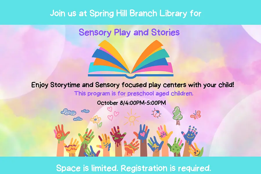 Sensory Play and Stories @ Spring Hill Branch at Spring Hill Branch