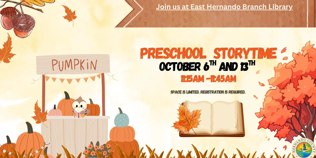 Preschool Storytime @ East Hernando Branch