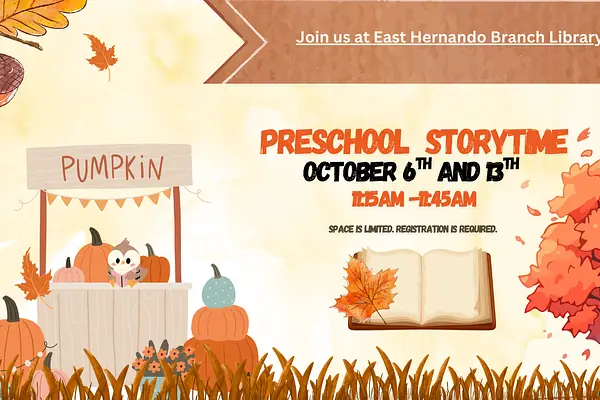 Preschool Storytime @ East Hernando Branch