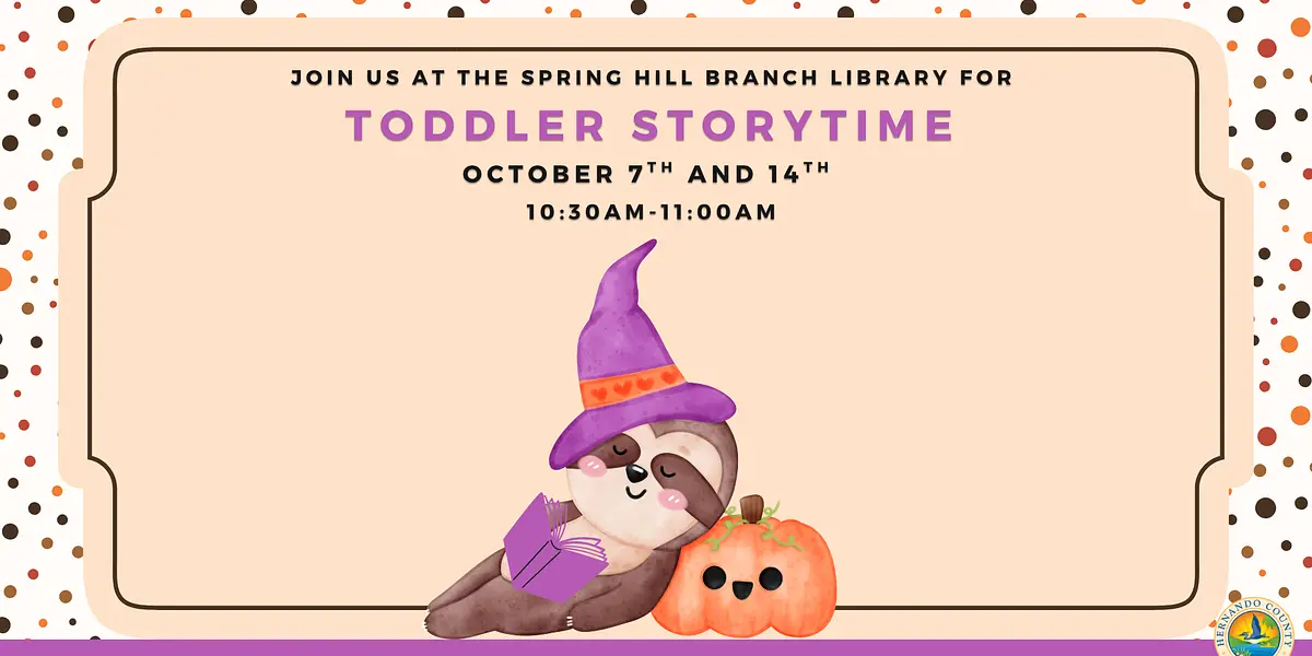Toddler Storytime @ Spring Hill Branch