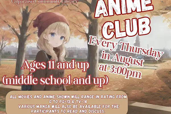 Anime Club at Valparaiso Library