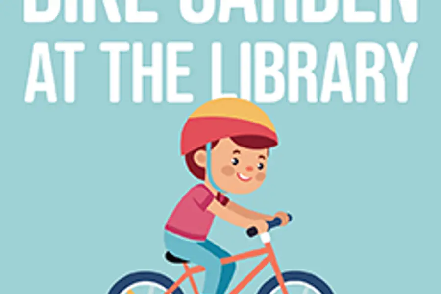 Bike Garden at the Library at Mount Airy Branch