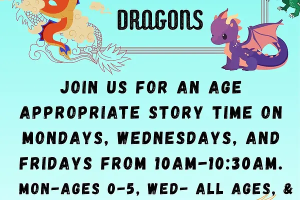 Story Time: Dragons at Valparaiso Library