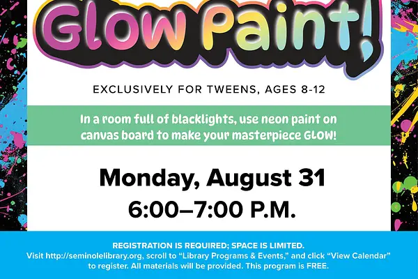 Glow Paint for Tweens (Ages 8-12) - North at North Branch