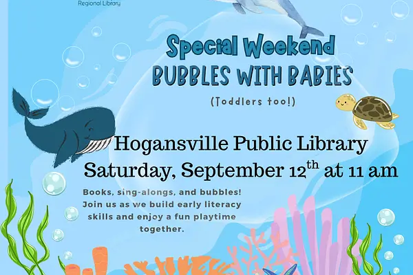 Weekend Bubbles With Babies at Hogansville Public Library