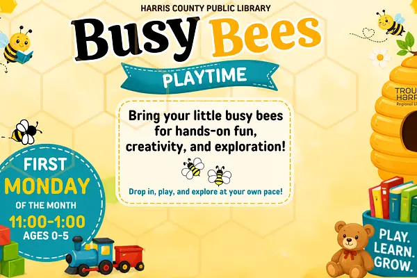 Busy Bee Play Time at Harris County Public Library