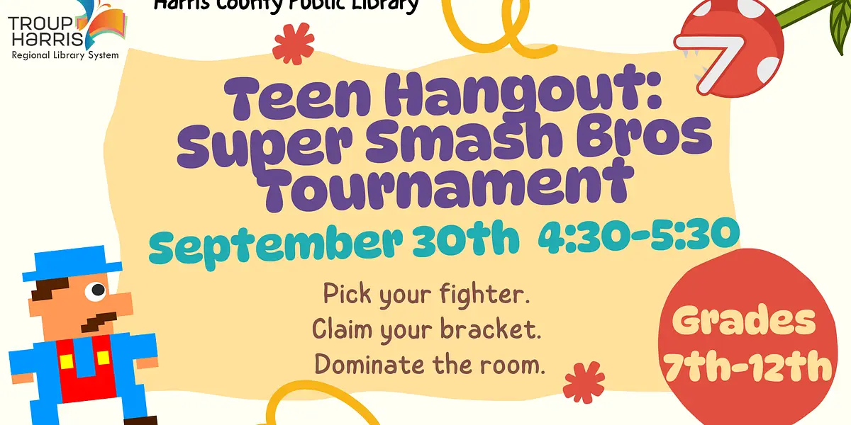Teen Hangout: Super Smash Bros Tournament