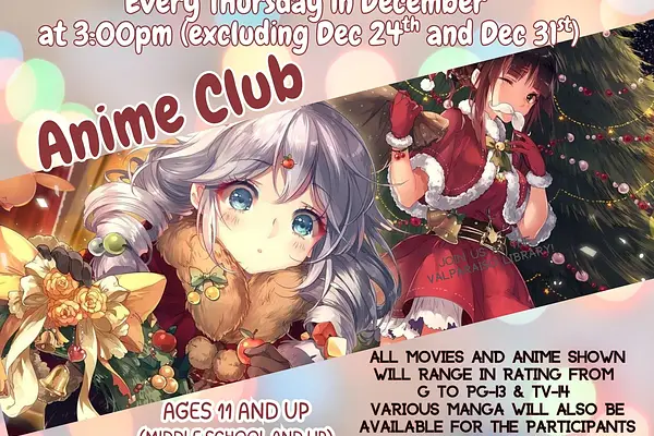 Anime Club at Valparaiso Library