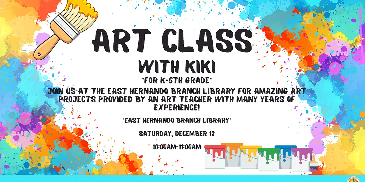 Art Class with Kiki @ East Hernando Branch