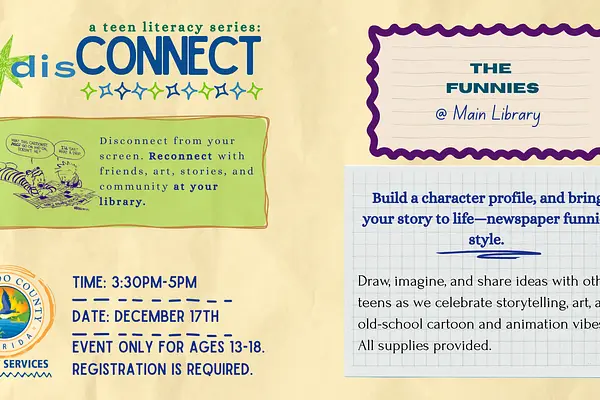 disCONNECT: A Teen Literacy Series (The Funnies) @ Main Library