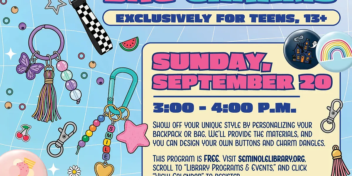 Buttons & Bag Charms for Teens (13+) - Central