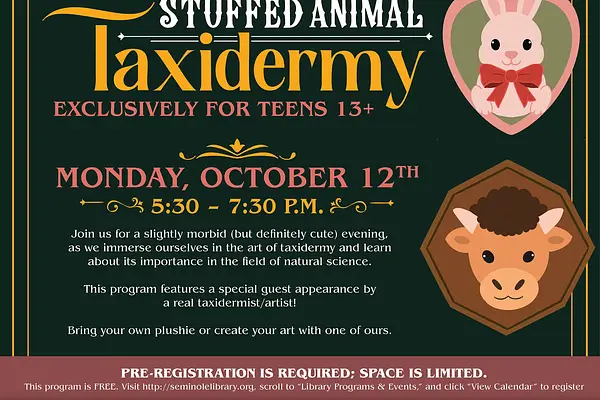 Stuffed Animal Taxidermy (For Teens 13+) - North at North Branch