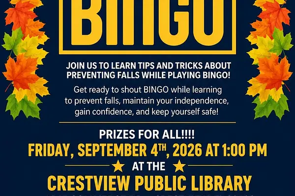 Falls Prevention BINGO at Crestview Library