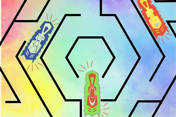 Hex Bots Nano Mazes at Hampton-Illinois Branch
