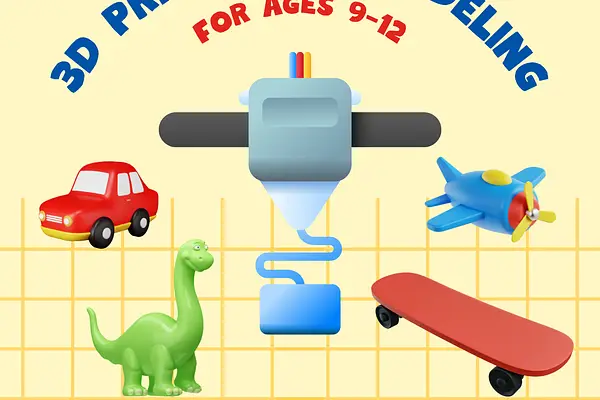 Introduction to 3D Modeling (for first-time students ages 9-12) - East