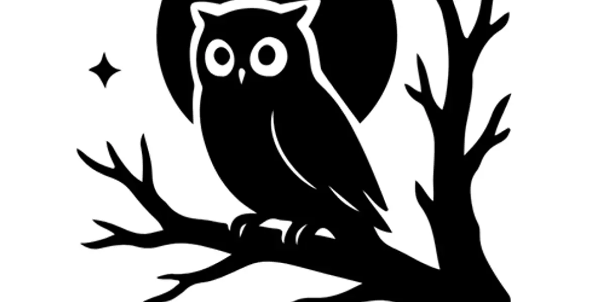 Owl Silhouette Painting