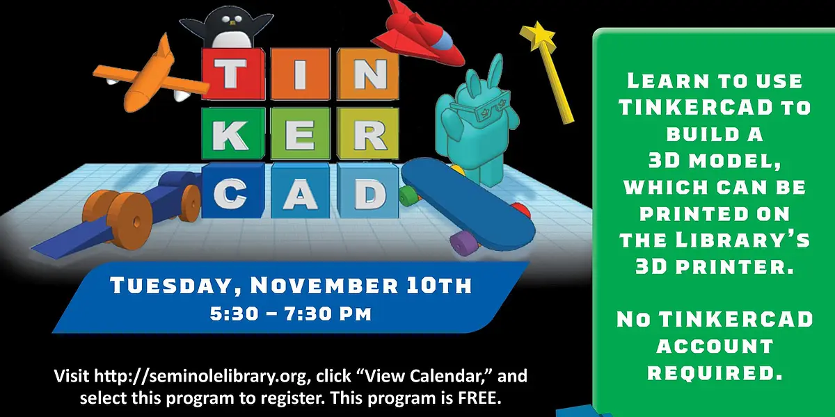 3D Printing & Modeling for Teens (Ages 13+) - East