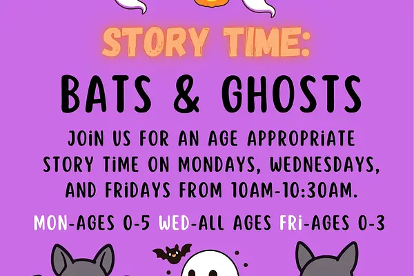 Story Time: Bats & Ghosts